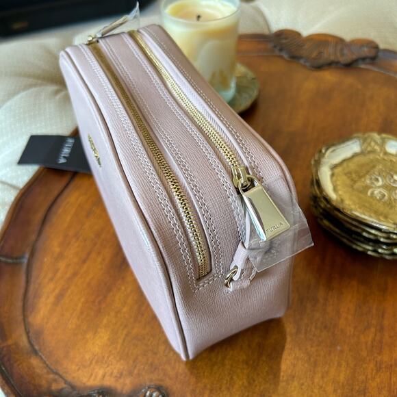Furla Lilli crossbody bag in moonstone ( light dusty pink) New with tag - Picture 5 of 14